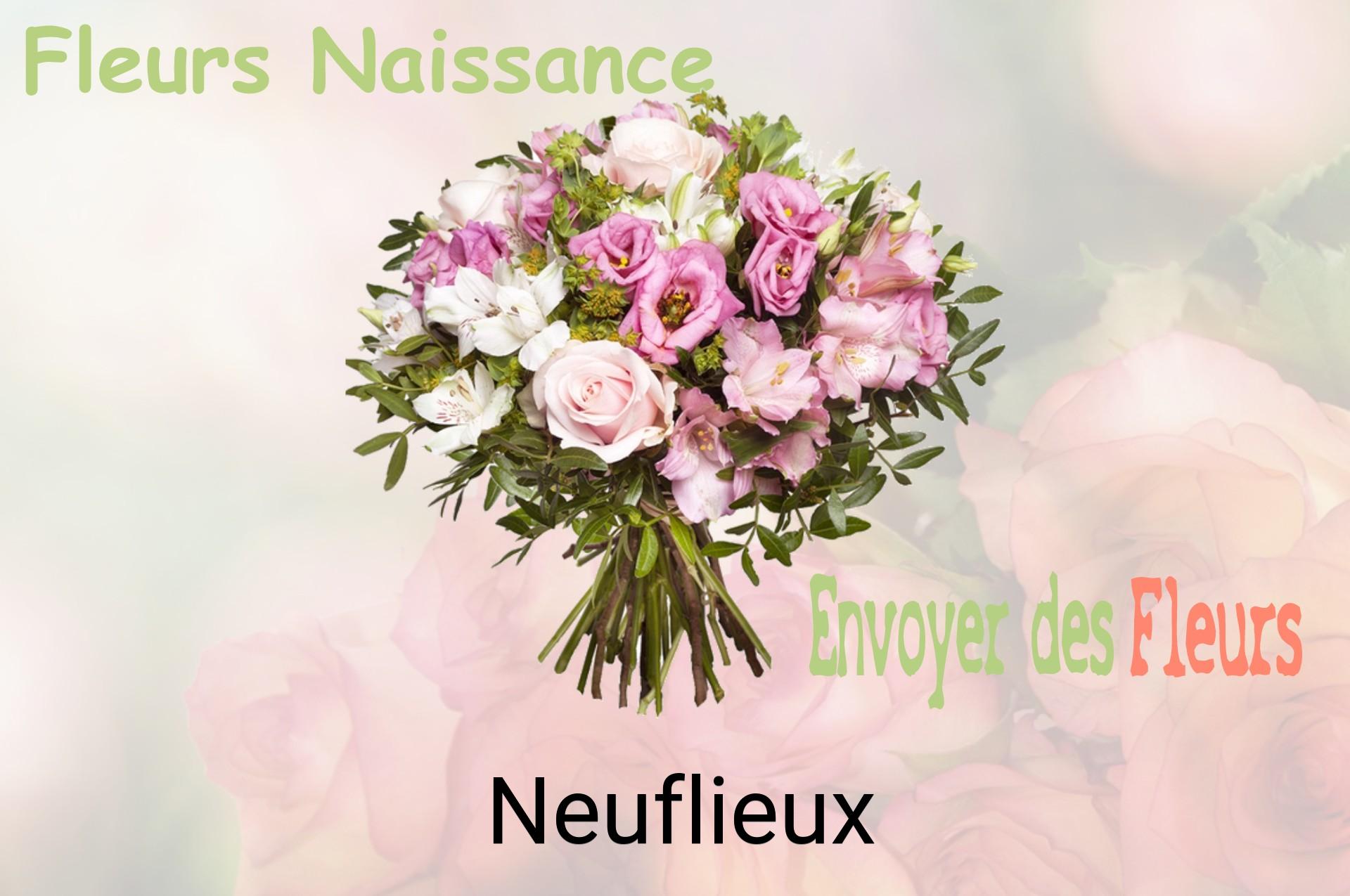 Bouquet de fleurs de naissance livré à Neuflieux